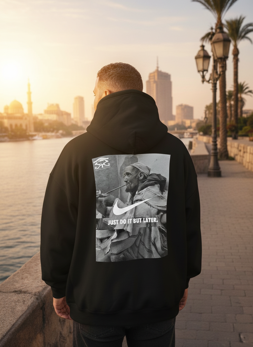 " Just do it but later ! " - Hawiya's Limited Edition Premium Oversized Hoodie